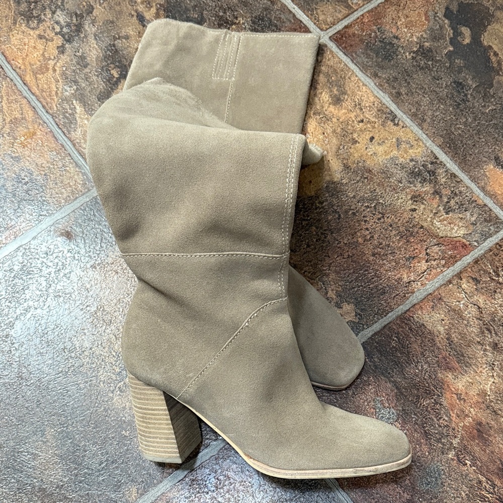 Dolce Vita Taupe Heeled Boots